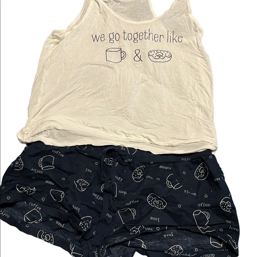 CUTE COFFEE ☕️ & DONUTS 🍩 PJ SET